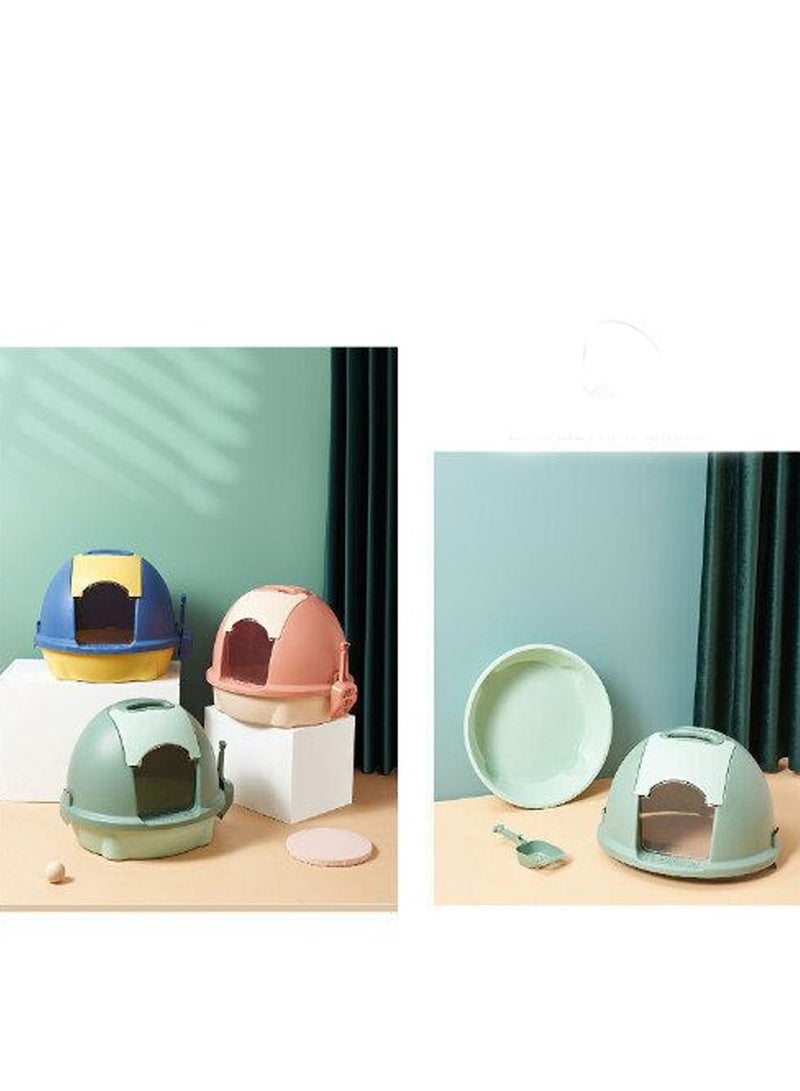 Enclosed Cat Litter Box Odor-proof And Anti-sand Cat Litter Toilet for Cats - Image 4