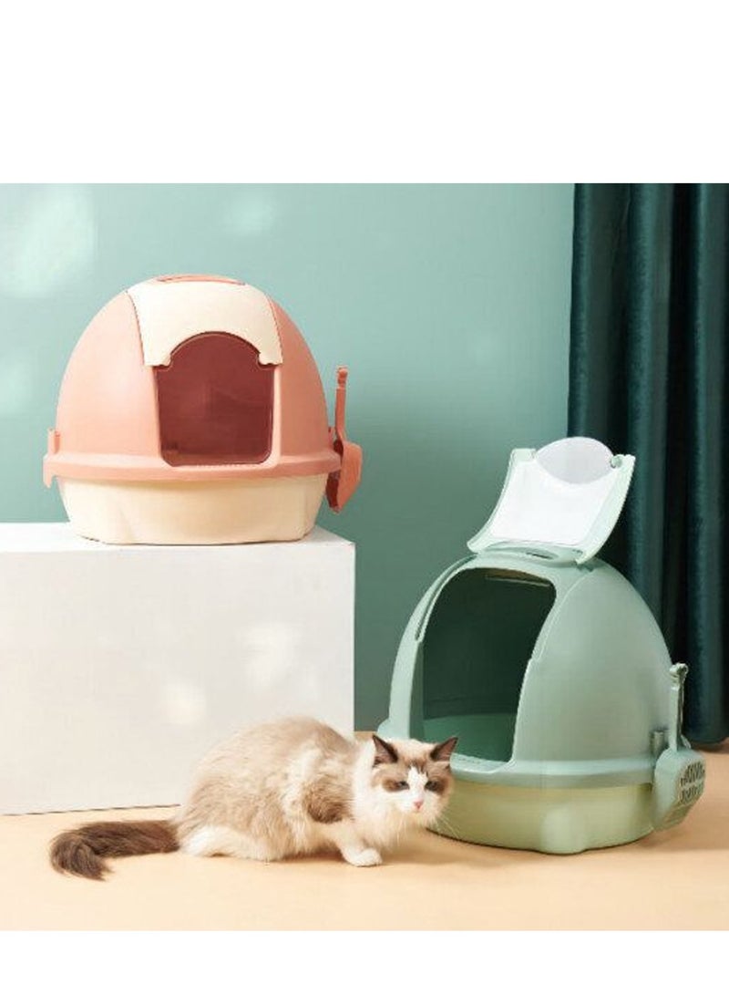 Enclosed Cat Litter Box Odor-proof And Anti-sand Cat Litter Toilet for Cats - Image 3