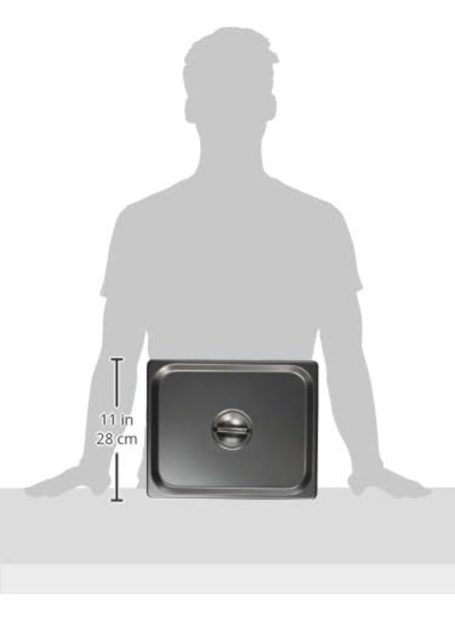 Winco SPSCH 44198 Size Solid CoverStainless SteelMedium - Image 2