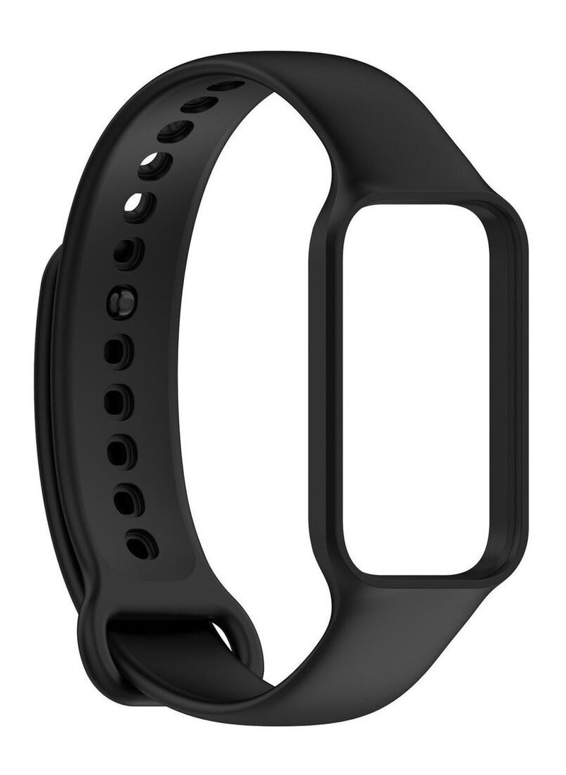 Soft TPU strap for the Xiaomi Redmi Smart Band 2 This soft and flexible wristband is ideal for both daily and sporty (Black)