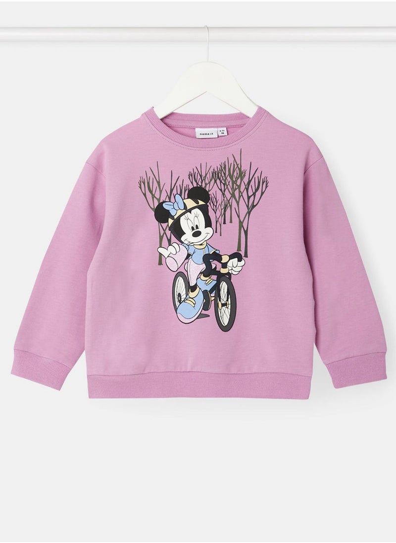 NAME IT - Kids Minnie Long Sleeve Sweatshirt - Image 1