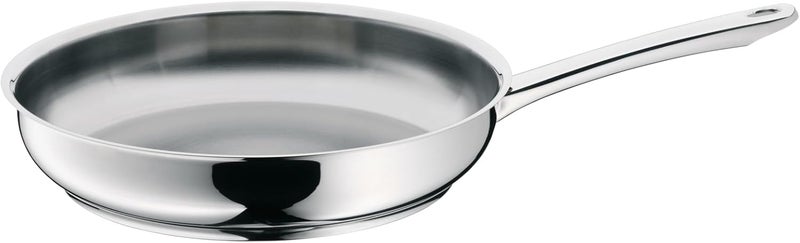 دبليو إم إف مقلاة WMF Professional من الفولاذ المقاوم للصدأ، قطر 24 سم، مناسبة للاستخدام على المواقد الكهربائية، غير مطلية، وآمنة للاستخدام في الفرن. - Image 1