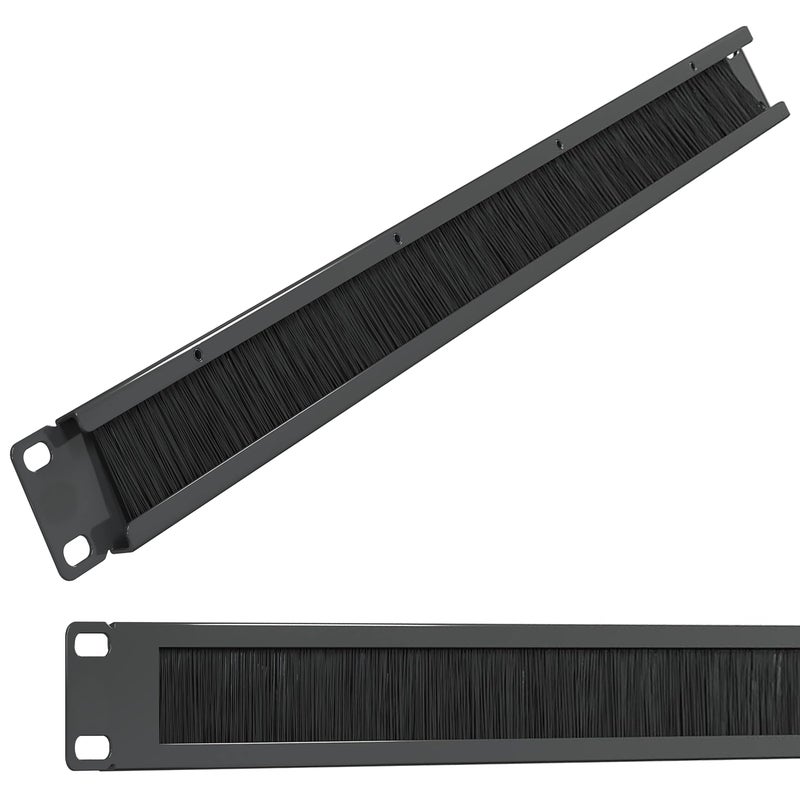 Electriduct Brushed 1U Cable Manager Server Rack Wire Management System (bristles Keep Component Clean) - Image 4