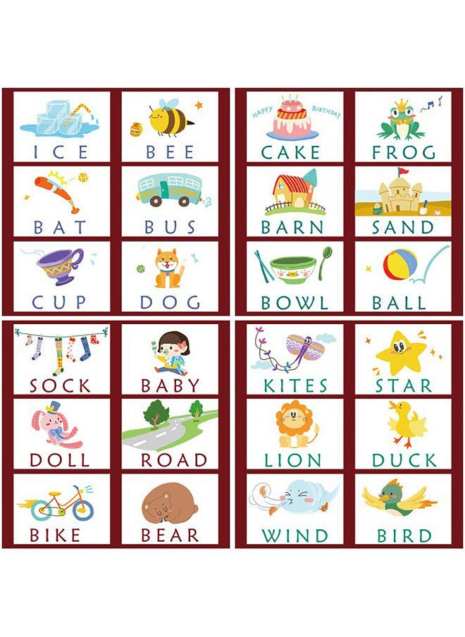 Generic - Wooden Spelling Words Game Matching Letter Game Alphabet Learning Game Montessori Puzzle STEM Early Educational Toy for Age 4-6 Boys & Girls - Image 1