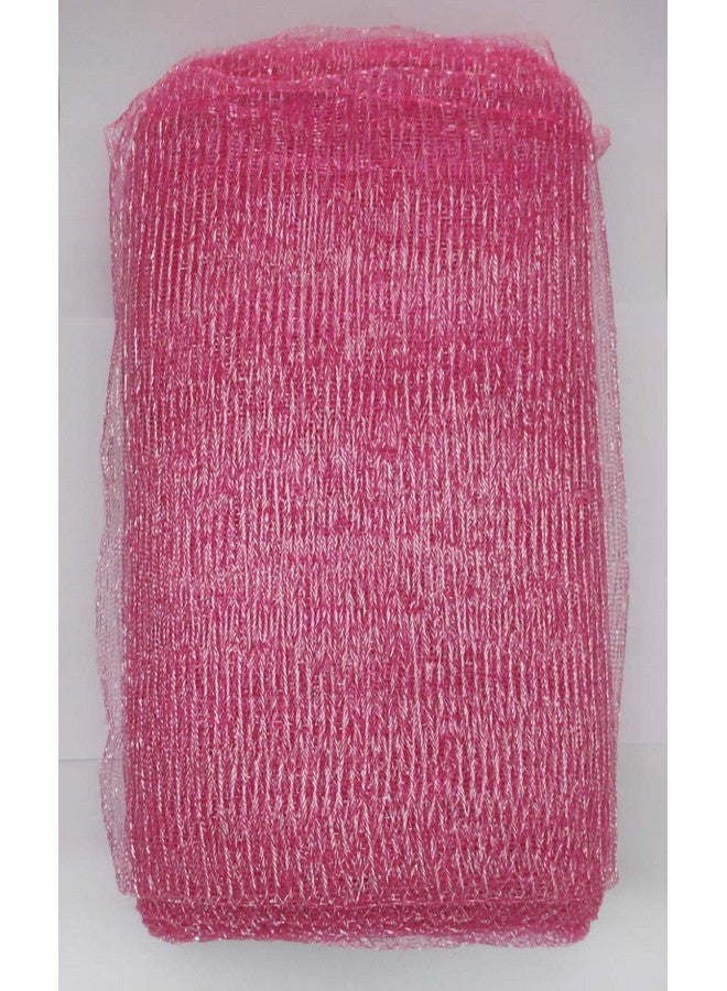 3A Featuretail Flower Mesh Net 10 mtr for Bouquet Decor, Gift Wrapping, Party Hall Decor & Trousseau Gift Packing (Pink, 30 inch Width, 10 mtr Length) - Image 1