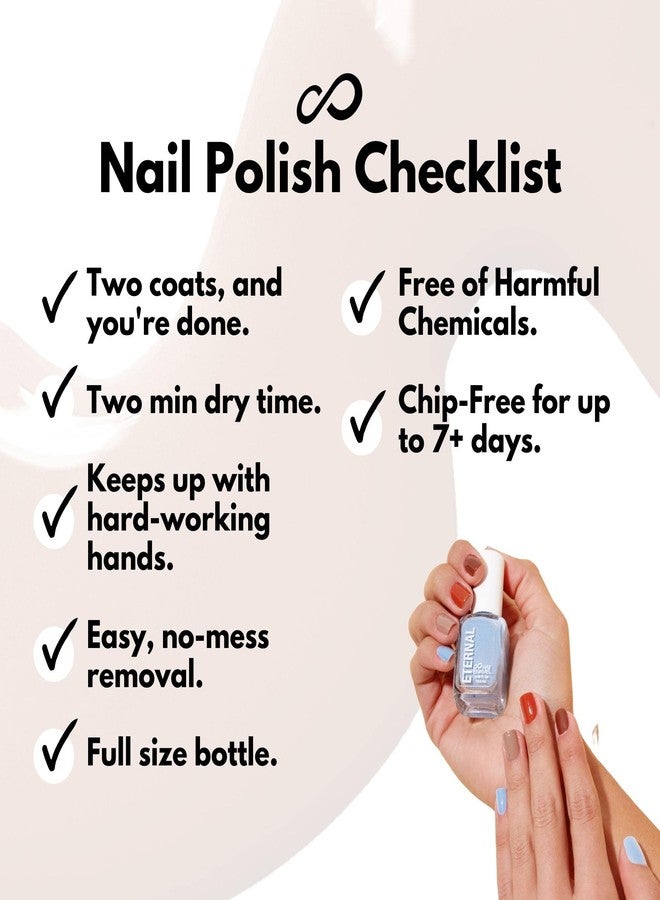 Eternal Nail Polish Set 4 Piece Kit: Long Lasting, Quick Dry and Cruelty Free. Made in USA - 0.46 Fluid Ounces Each (Cote D' Azur) - Image 5