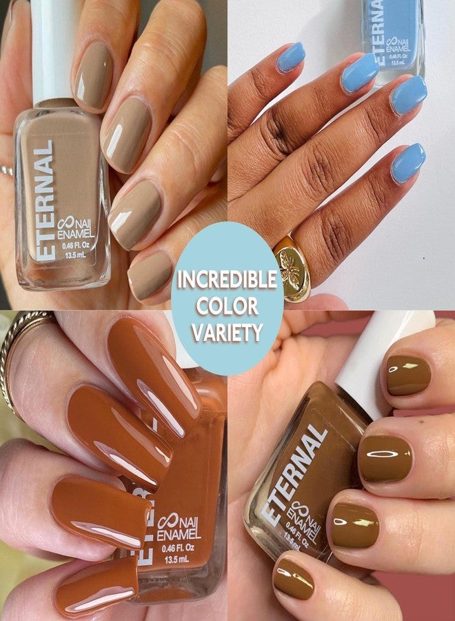 Eternal Nail Polish Set 4 Piece Kit: Long Lasting, Quick Dry and Cruelty Free. Made in USA - 0.46 Fluid Ounces Each (Cote D' Azur) - Image 2