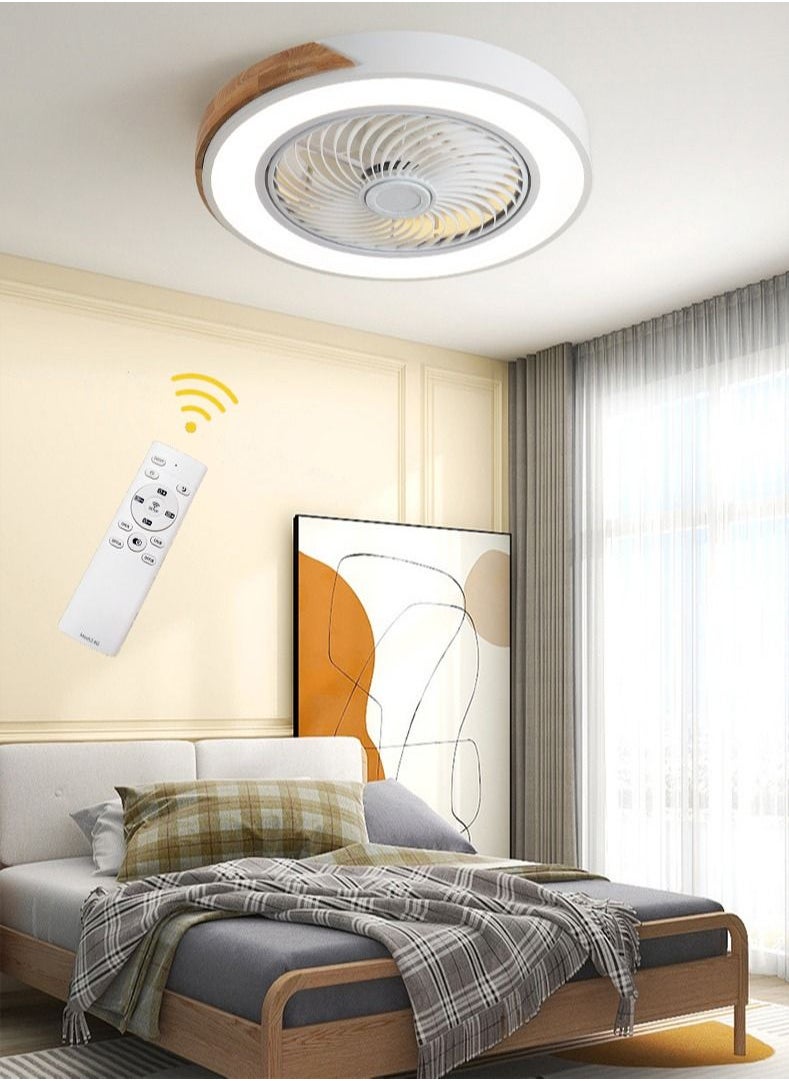Goeco - 50cm Wood Fans Light with Remote Control - Image 1