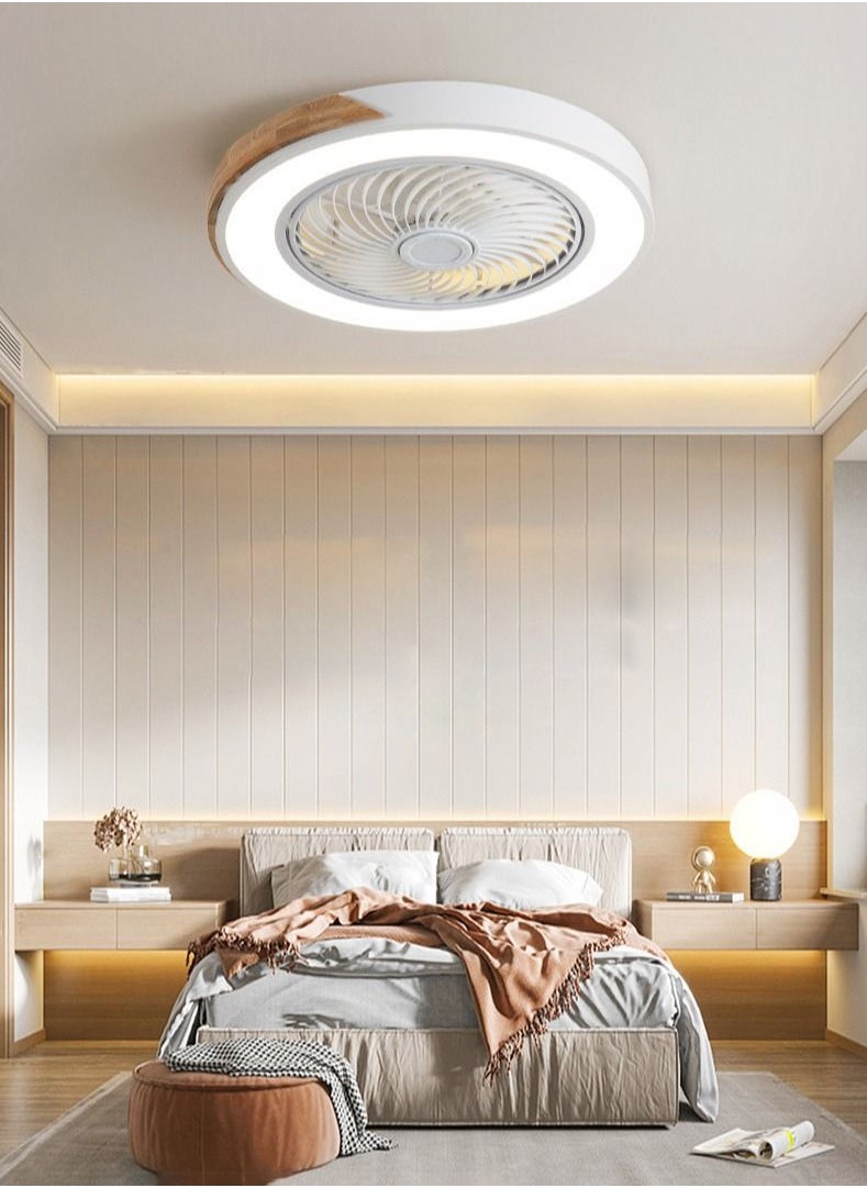 Goeco - 50cm Wood Fans Light with Remote Control - Image 1
