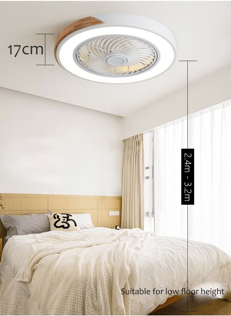 Goeco - 50cm Wood Fans Light with Remote Control - Image 1