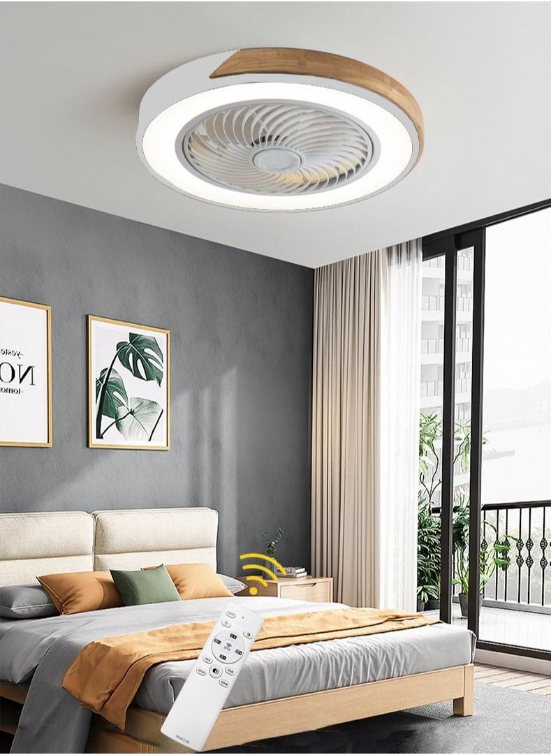 Goeco - 50cm Wood Fans Light with Remote Control - Image 1