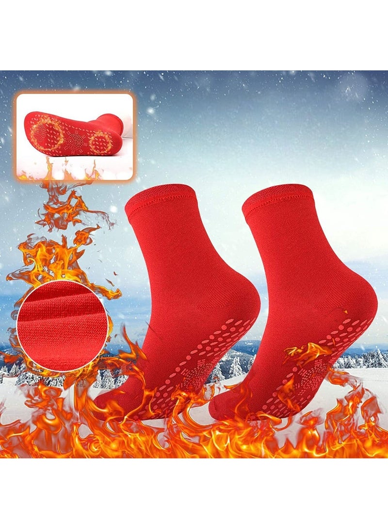 Heated Socks Tourmaline Self Heating Magnetic Comfortable Winter Cold Feet Warm Socks for Men Women Outdoor Skiing Hiking Camping Riding Motorcycle and Hunting - Image 1