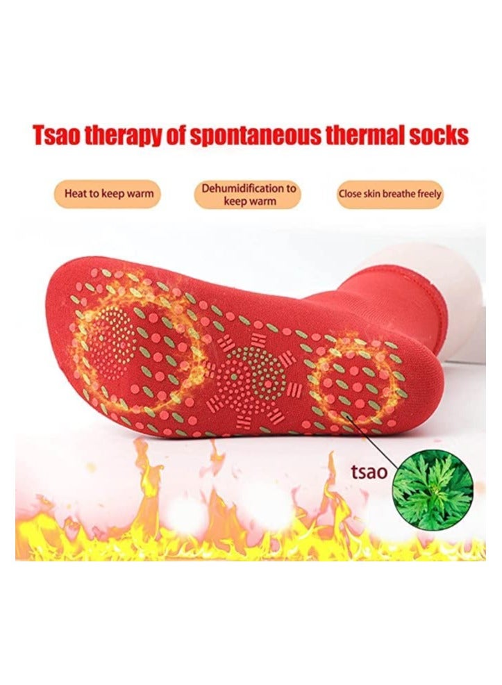Heated Socks Tourmaline Self Heating Magnetic Comfortable Winter Cold Feet Warm Socks for Men Women Outdoor Skiing Hiking Camping Riding Motorcycle and Hunting - Image 2