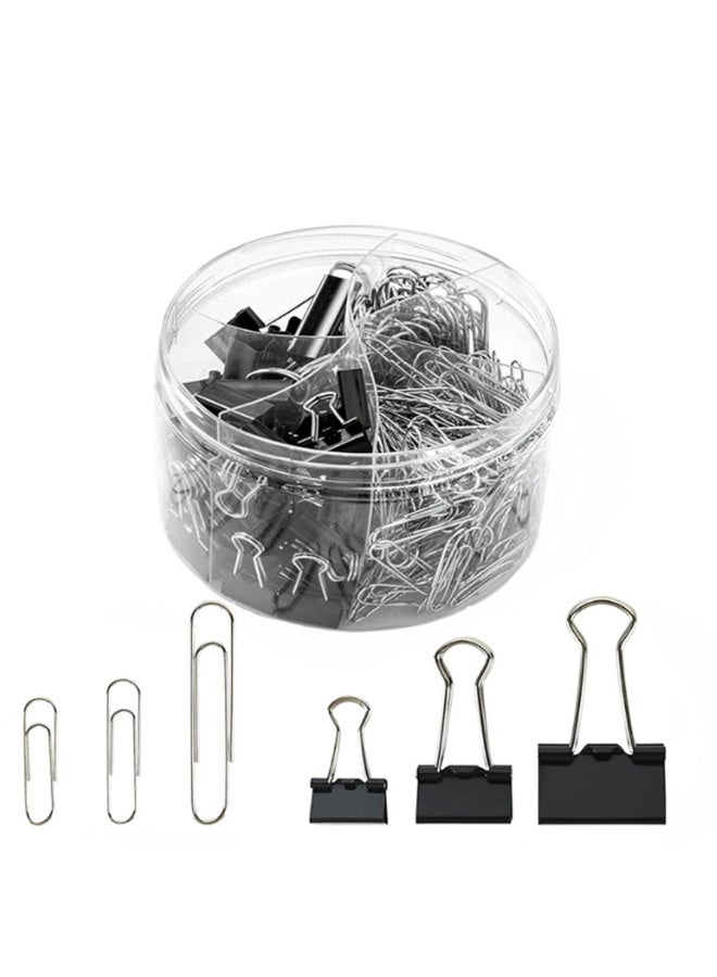 340 Pcs Loose Leaf Folder, Black Long Tail Clip, Metal Long Tail Clip, Paper Clip, Paper Clip, Office Assistant,Black - Image 4