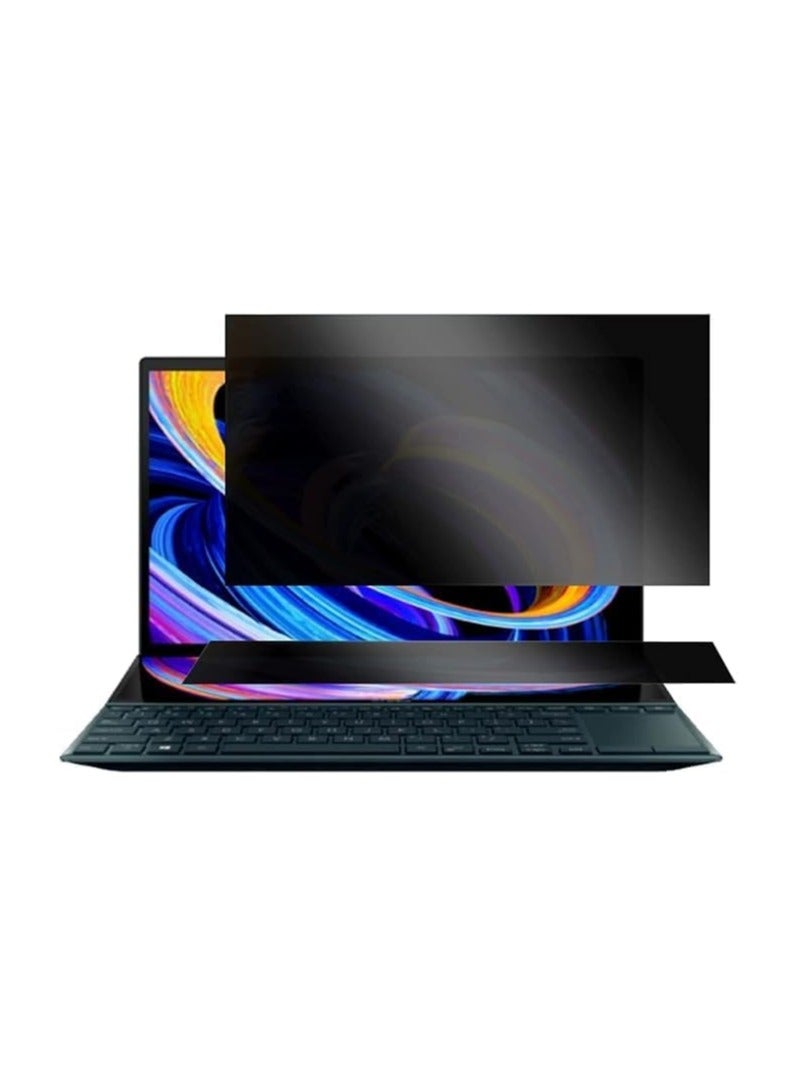 general Privacy Screen Protector Compatible 2025 ASUS Zenbook Duo 2-in-1 Laptop Dual 14-inch OLED (UX8406C) Adhesive Film (Primary and Secondary) - Image 1