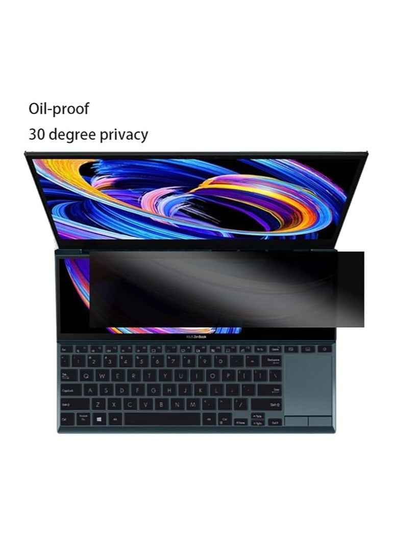 general Privacy Screen Protector Compatible 2025 ASUS Zenbook Duo 2-in-1 Laptop Dual 14-inch OLED (UX8406C) Adhesive Film (Primary and Secondary) - Image 4