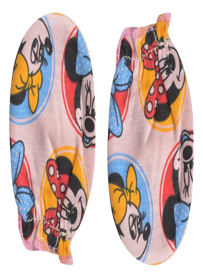 Mummamia Unisex Mickey & Friends Print Cap with Booties and Mittens (Red, 0-6 Months) - Image 3