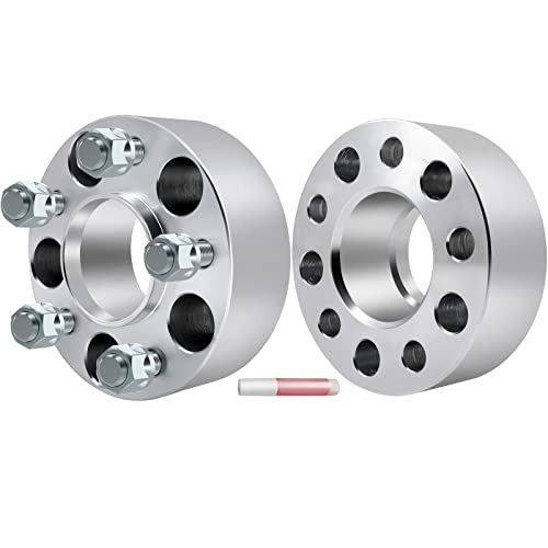 ECCPP 2PCS 5 لوج 50 مم 2" 5x114.3 إلى 5x114.3 فواصل العجلات المركزية 5x4.5 إلى 5x4.5 لفورد إيدج 2007-2013 | فورد تورس 2010-2014 | فورد موستانج 1979-2014 - Image 1