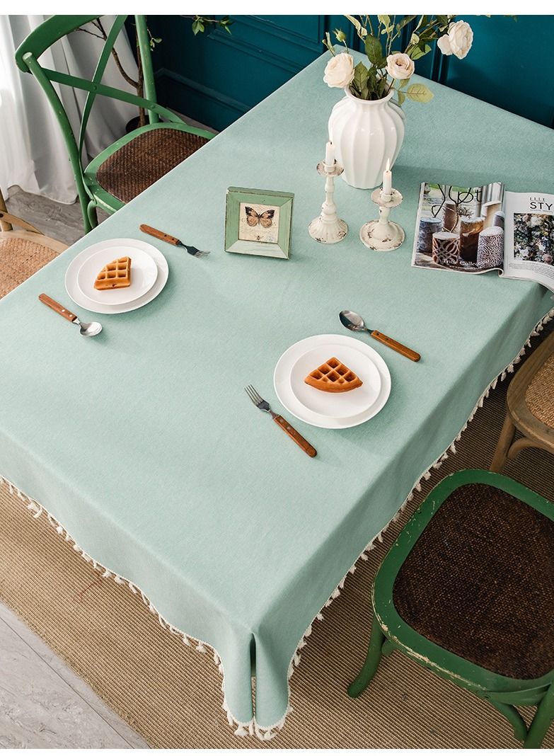 NIBEMINENT Waterproof and oil-proof cotton linen tablecloth no need to clean tablecloth  - Image 2