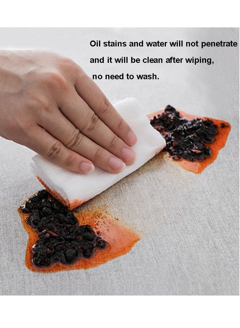 NIBEMINENT Waterproof and oil-proof cotton linen tablecloth no need to clean tablecloth  - Image 4