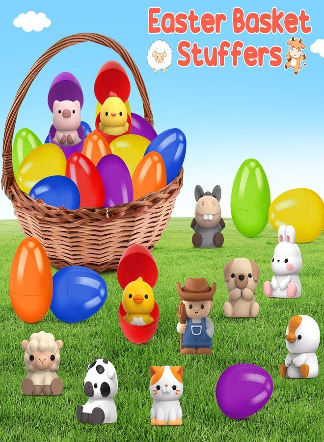 AuroTops 12 PCS Easter Eggs with Finger Puppets, Easter Basket Stuffers with Toys Inside for Hunt Easter Goodie Bag Fillers Classroom Prize Rewards, Easter Party Favors for Kids Boys Girls - Image 4