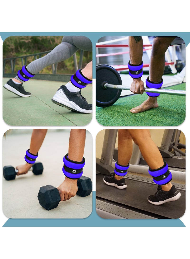 Allure Sphere Sphere Ankle Weights With Adjustable Straps For Men & Women 0.5Kg- 2.5Kg In Pair - Wrist & Leg Weights For Jogging, Running, Aerobics, Gymnastics, Fitness Exercise, Workouts - Image 3