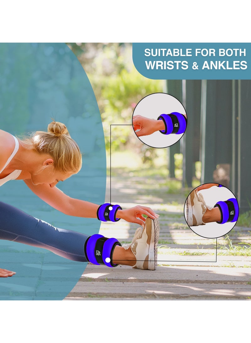 Allure Sphere Sphere Ankle Weights With Adjustable Straps For Men & Women 0.5Kg- 2.5Kg In Pair - Wrist & Leg Weights For Jogging, Running, Aerobics, Gymnastics, Fitness Exercise, Workouts - Image 4