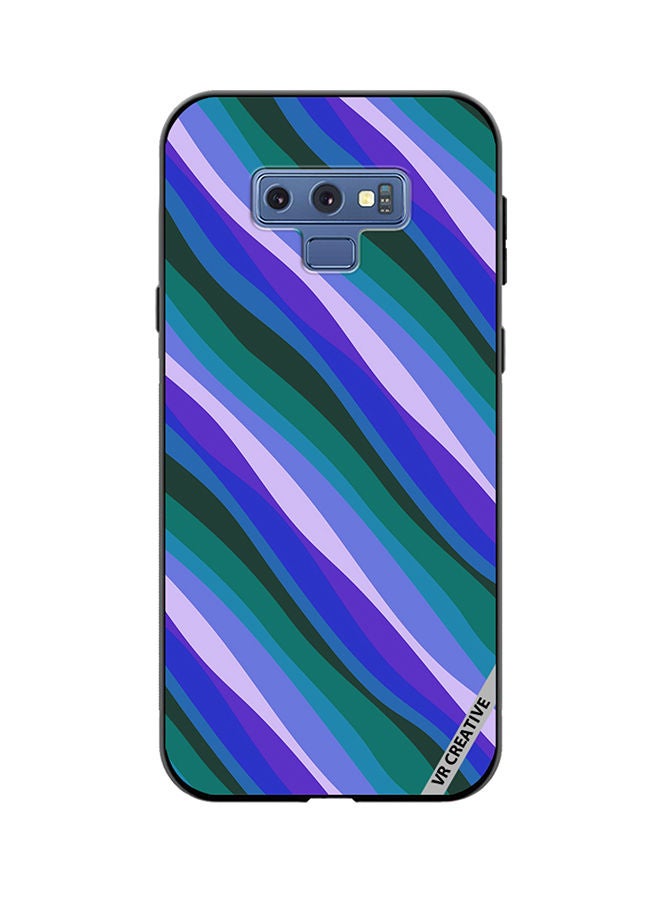 VR CREATIVE Protective Case Cover For Samsung Galaxy Note 9 Colorful With Curved Lines Pattern Design Multicolour - Image 1