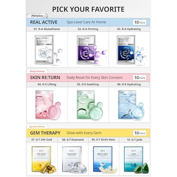 SNP 100% Diamond + 1000mg Hyaluronic Acid Sheet Mask | Tightening, Hydrating, and Nourishing with Real Diamonds for All Oily Skin Types | Korean Face Mask Skincare | Facial Moisturizing | 10 Sheets - Image 2