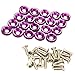 JDMSPEED 20 Pcs Purple CNC Billet Aluminum Fender Washer Engine Bay Dress Up Kit - Image 2