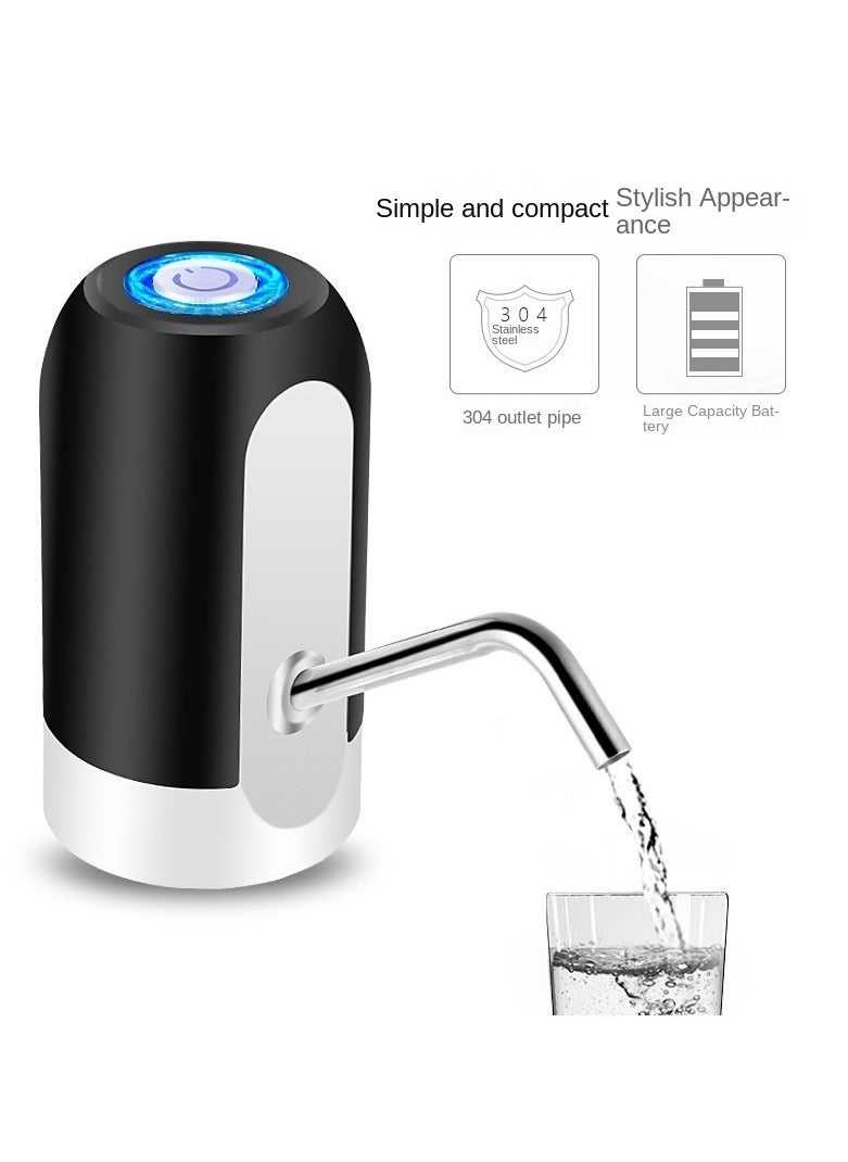 Generic - Portable Wireless Electric Water Dispenser Automatic Electric Water Pump Bucket USB Water Dispenser Rechargeable Water Pump Electric Water Dispenser Black - Image 1