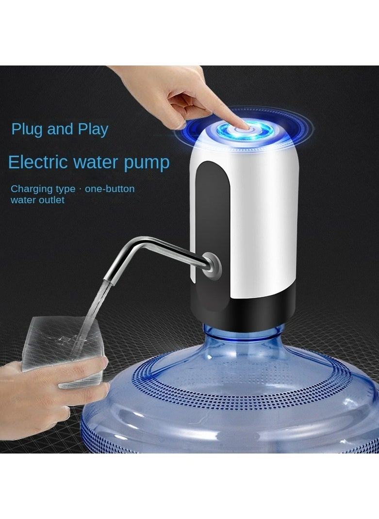 Generic - Portable Wireless Electric Water Dispenser Automatic Electric Water Pump Bucket USB Water Dispenser Rechargeable Water Pump Electric Water Dispenser Black - Image 1