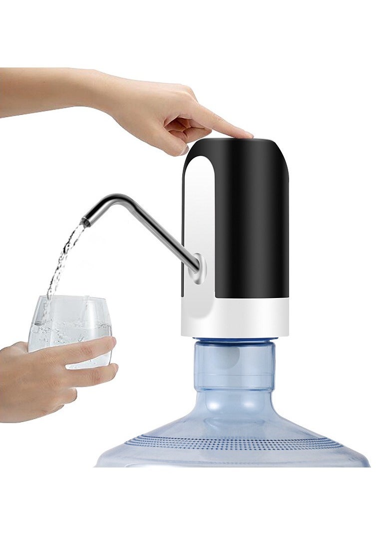 Generic - Portable Wireless Electric Water Dispenser Automatic Electric Water Pump Bucket USB Water Dispenser Rechargeable Water Pump Electric Water Dispenser Black - Image 1