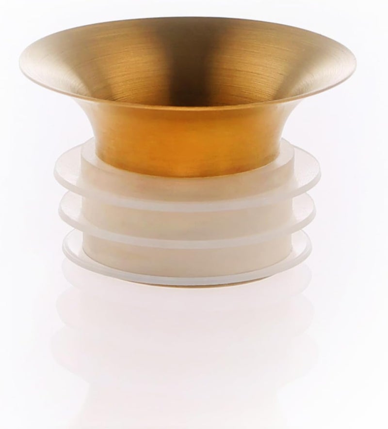 mayu Golden Pouring Spout - Elegant Gold Spout for the Swirl Pitcher Carafe - Stainless Steel with a Grade A Silicone Seal - Image 1