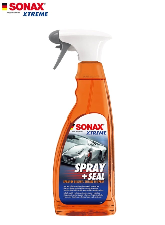 SONAX Xtreme Spray + Seal 750ml – Quick Spray-On Sealant for Car Paint, Chrome & Plastic, Instant Hydrophobic Protection, Long-Lasting Shine, Easy One-Step Application, Made in Germany Car Care Sealant - Image 2