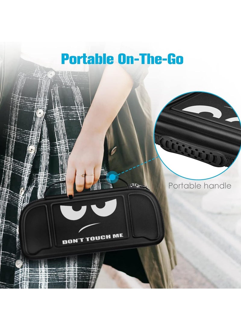 General - Case for Nintendo Switch / Switch OLED Model Hori Split Pad Pro with Handheld Controller, [Shock Proof] Hard-Shell Carrying Case with 30 Playing Card Holders and Internal Mesh Pouch - Image 1