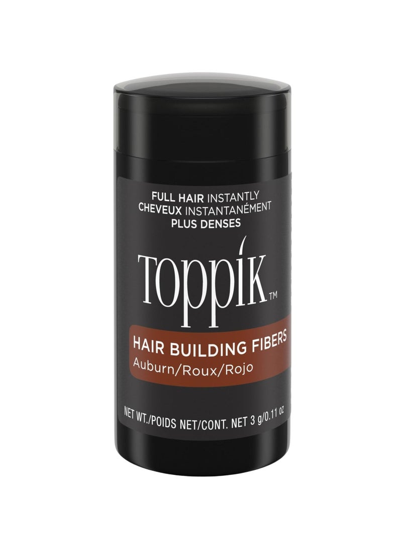 Toppik Hair Building Fibers Instant Hair Concealer for Thinning Hair, Hair Fiber for Men & Women, Texture Powder with Natural Keratin, Long-Lasting Hair Color Auburn - 3g - Image 1