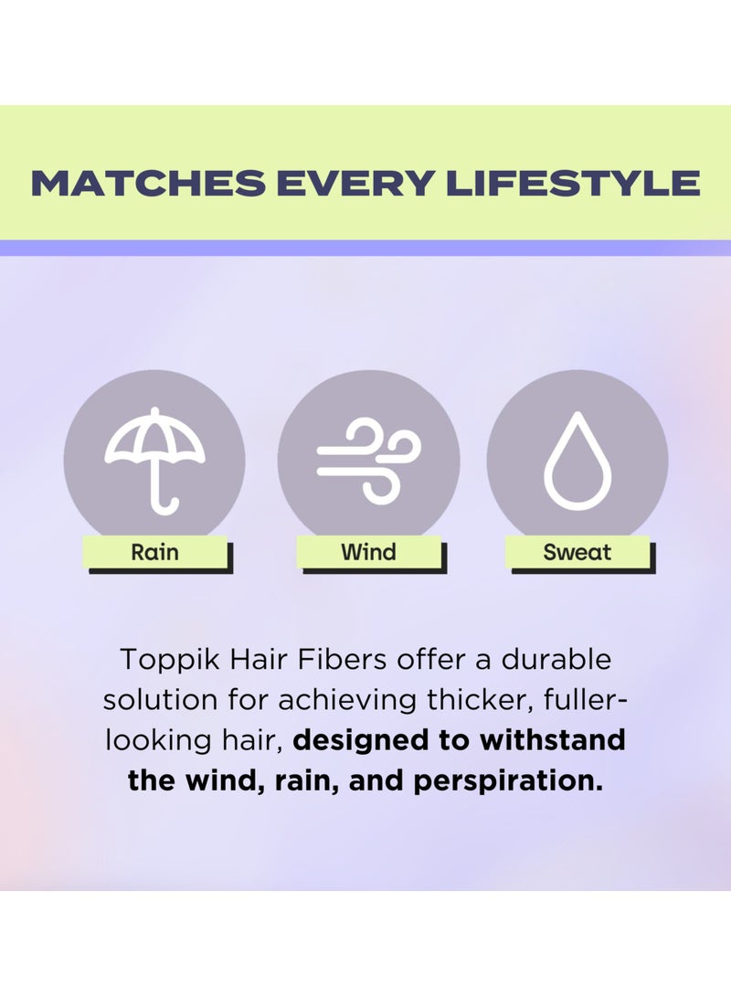 Toppik Hair Building Fibers Instant Hair Concealer for Thinning Hair, Hair Fiber for Men & Women, Texture Powder with Natural Keratin, Long-Lasting Hair Color Auburn - 3g - Image 2