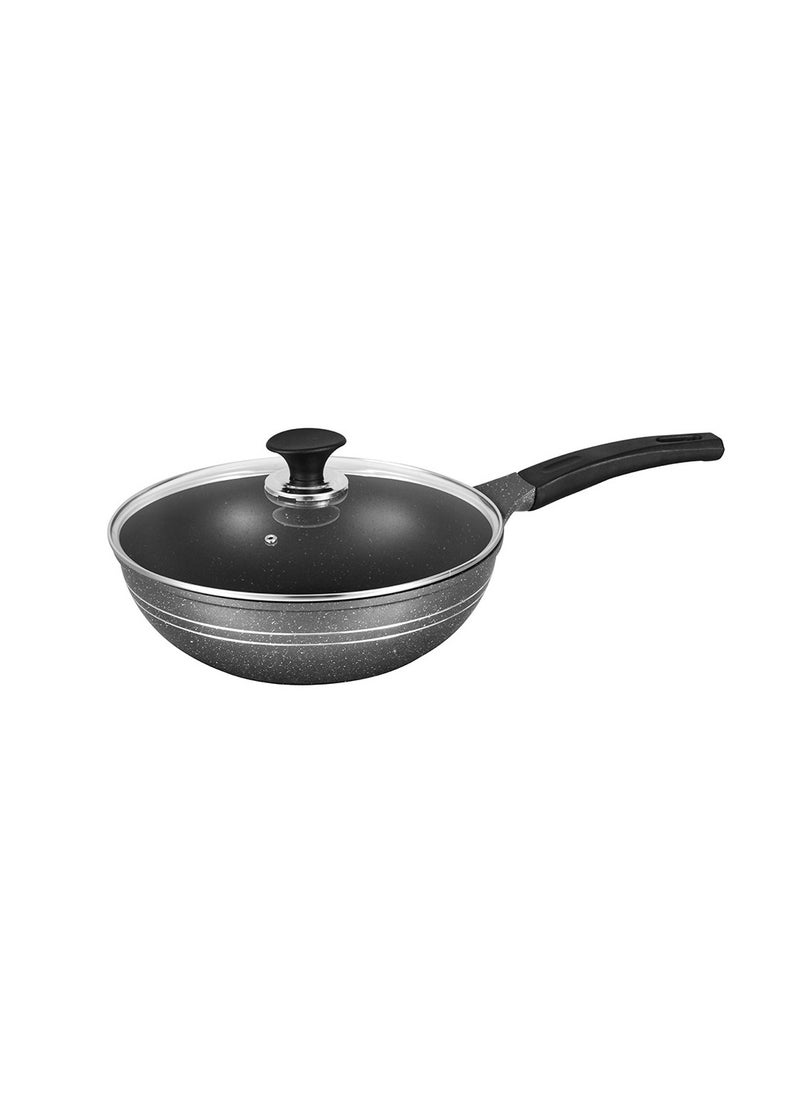 Sonex Eden 30cm Die-Cast Wok Pan with Marble Coating & Glass Lid - pzsku/Z0FBE14039C506A0C464FZ/45/_/1739789207/a2ed262d-ea33-461f-aa82-df1beb764e52