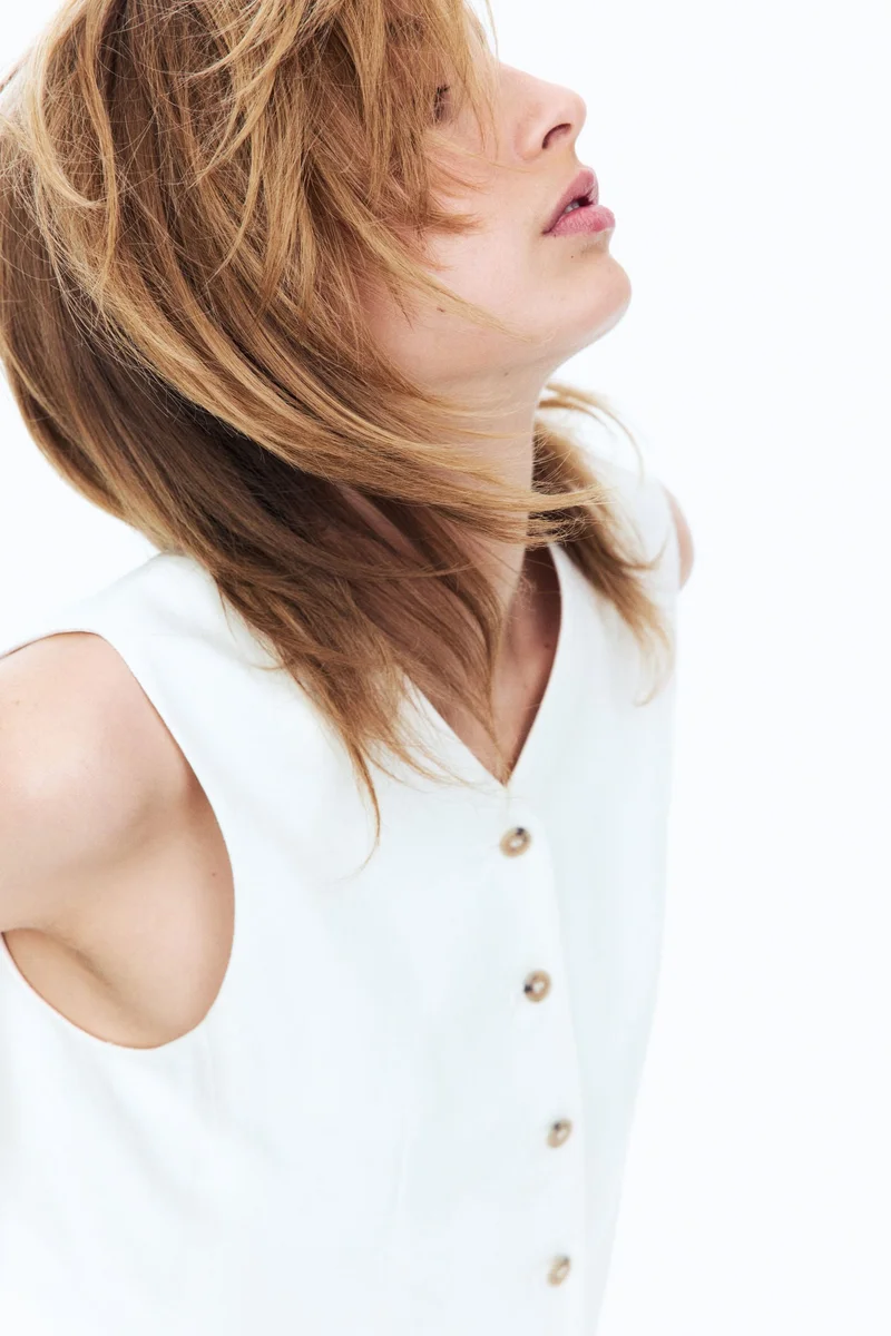 H&M Linen-blend suit waistcoat