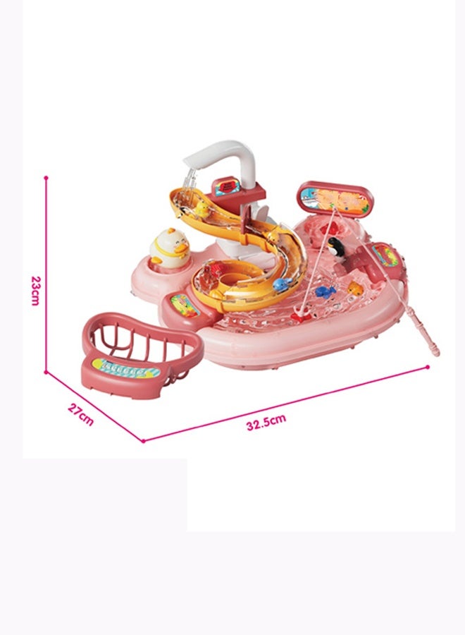 Children's dishwashing playset Dishwasher toys Fishing toys Vegetable washing sink Kitchen toys Situational simulation toys  - Image 2