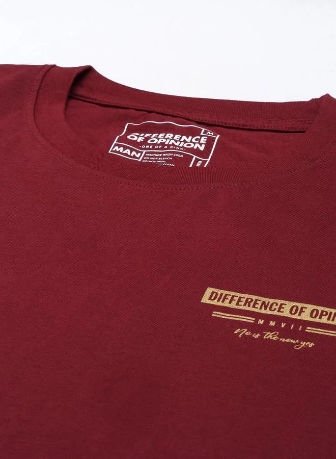 Difference of Opinion Back & Front Graphic Print Oversized T-Shirt by Styli