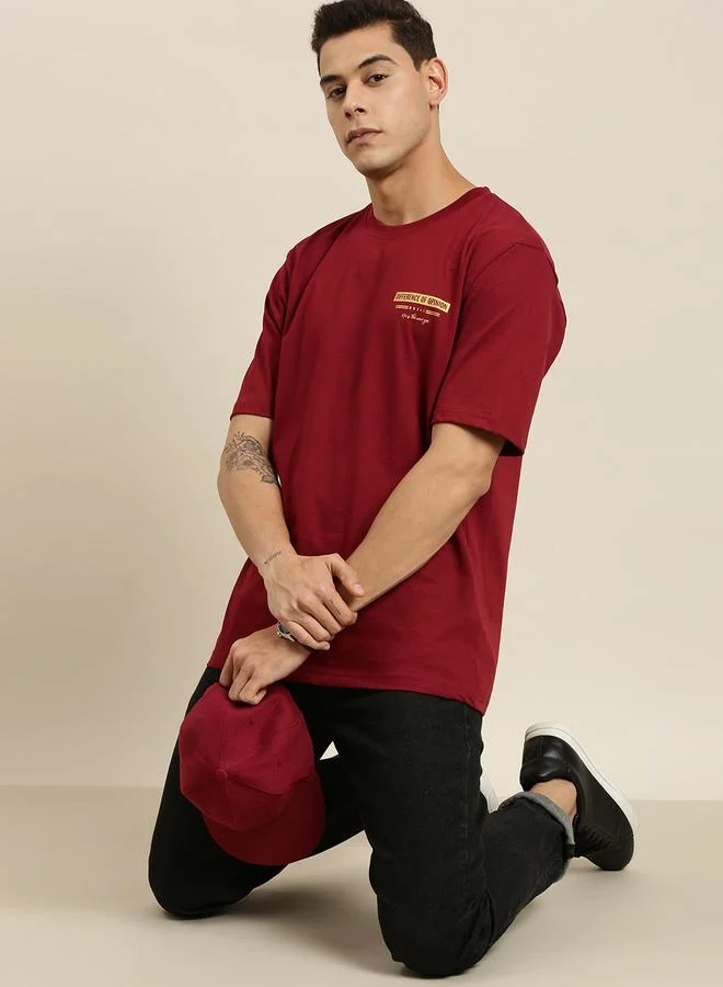 Difference of Opinion Back & Front Graphic Print Oversized T-Shirt by Styli