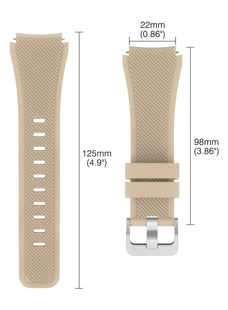 Soft Silicone Watch Band Compatible With Samsung Galaxy Watch 3 Gear S3 Frontier Amazfit Bip/Active Huawei Watch Gt 2/2E Bracelet - Image 2