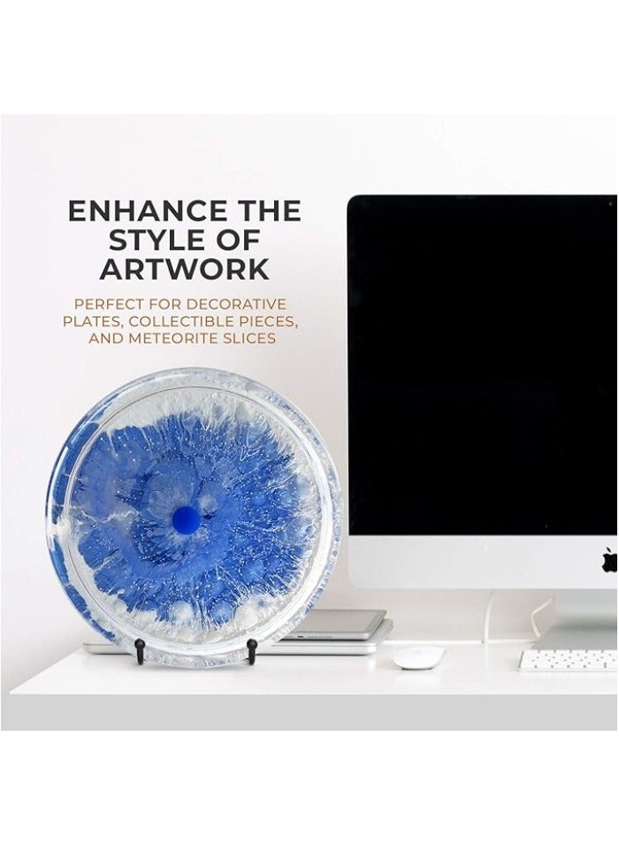 Plate Stands for Display - 6 Inch Stand + Metal Frame holder stand Picture, Decorative Plate, Book, Photo Easel (2 Pack) - Image 3