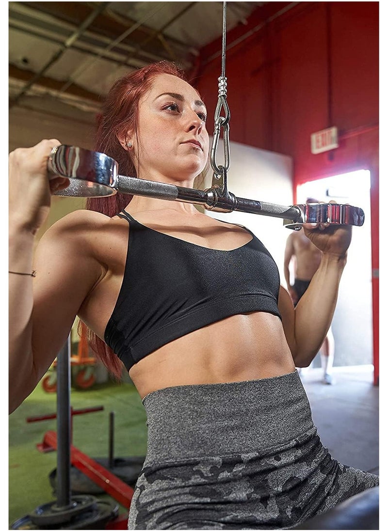 Cable Handle Push Bar Pull Up Swivel Cable Attachment for LAT Pull Up Machine, Heavy Duty Chrome Plated Steel, Weight Lifting Accessories and Home Exercise Equipment - pzsku/Z0FBE65C50028422BA50FZ/45/_/1734792802/f37e0619-7566-40c5-83d6-4508187a28e3