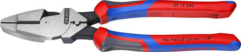 Knipex 09 12 240 9.5-Inch Ultra-High Leverage Lineman's Pliers with Fish Tape Puller and Crimper - Image 2