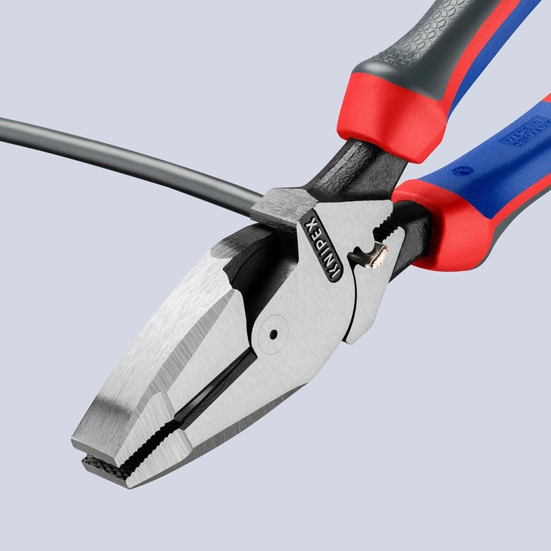 Knipex 09 12 240 9.5-Inch Ultra-High Leverage Lineman's Pliers with Fish Tape Puller and Crimper - Image 5
