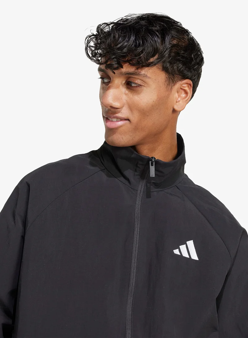Adidas  Essential Small Logo Windbreaker for Men | Best Price UAE