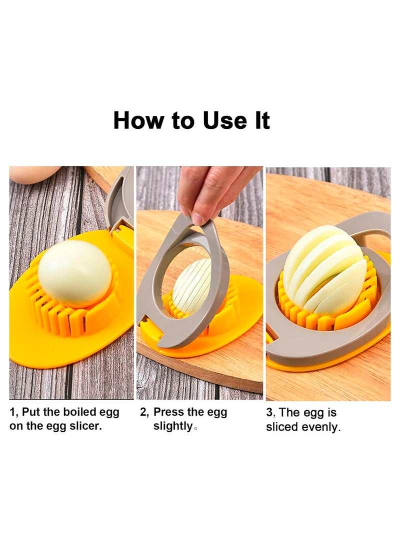 Oasisgalore Egg Slicer for Hard Boiled Eggs, Egg Cutter Strawberry Slicer, Heavy Duty Stainless Steel Wire Egg Cutter for Hard Boiled Eggs/Soft Fruits/Butter/Mushroom  - Image 5
